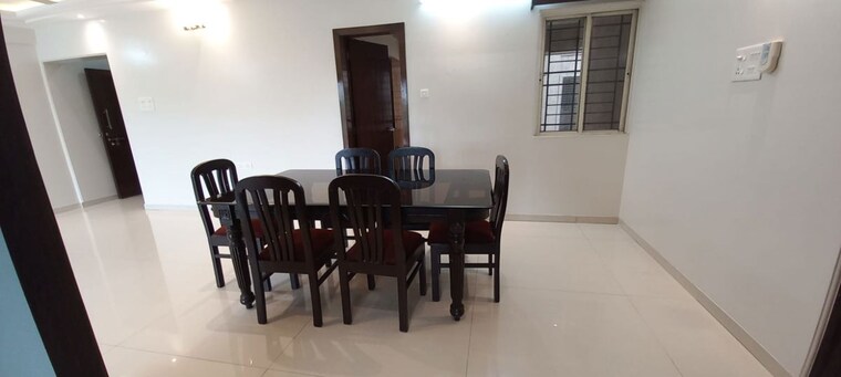 Dining area, goel-ganga-melrose 3.5 Bedroom 2000 Sq.Ft. Apartment In Sopan Baug Pune 10536334