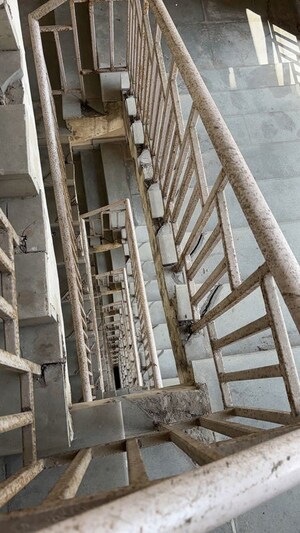 Staircase in 2.5 BHK Apartment at UPAVP Ganga Yamuna And Hindon Enclave, Pratap Vihar – for Rent