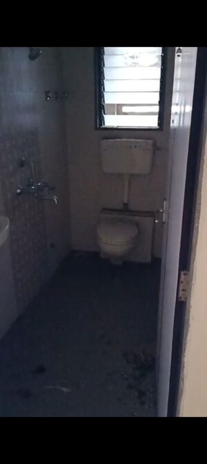 Bathroom in 1 BHK Apartment at Ravi Gaurav Excellency, Mira Road – for Rent