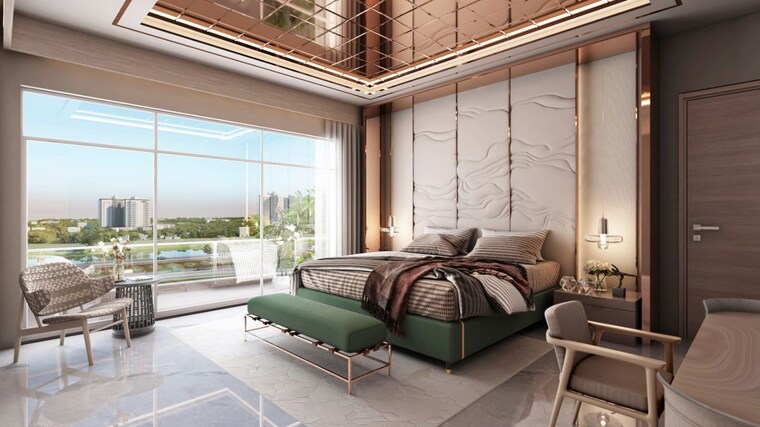Master Bedroom, raebareli road 3 Bedroom 1750 Sq.Ft. Apartment In Raebareli Road Lucknow 10541637