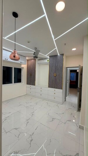 Bathroom in 3 BHK Apartment at Prestige High Fields, Gachibowli – for Rent