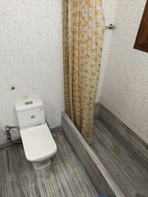 Bathroom in 3 BHK Builder Floor at Mahendru Enclave – for Rent