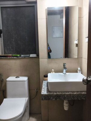 Washroom in 2 BHK Apartment at Kalpataru Immensa, Kolshet Road – for Rent