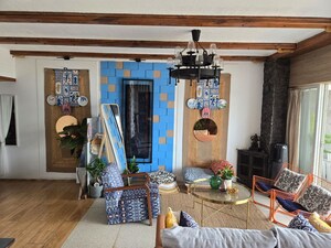 Living Room in 3 BHK Apartment at Paranjape Schemes Yuthika, Baner – for Rent