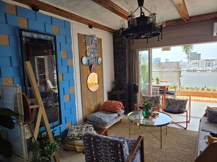 Living Room, paranjape-schemes-yuthika 3 Bedroom 1650 Sq.Ft. Apartment In Baner Pune 10541964