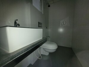Bathroom in 1.5 BHK Apartment at Godrej Emerald, Ghodbunder Road – for Rent