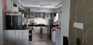 Kitchen in 3 BHK Apartment at Bhusari Colony – for Rent