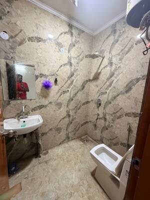 Bathroom in 1 RK Builder Floor at Saket – for Rent