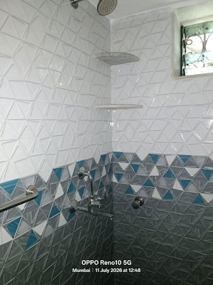 Bathroom in 2 BHK Apartment at Santacruz West – for Rent