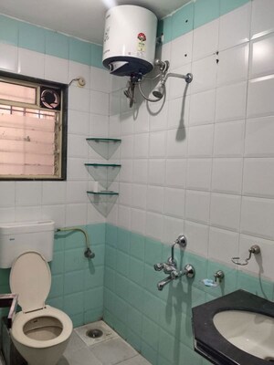 Bathroom in 3 BHK Apartment at Kharadi – for Rent