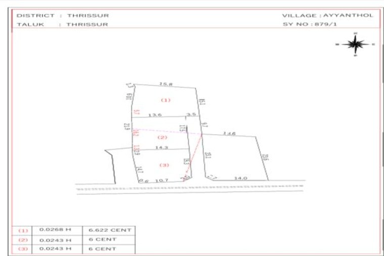 Map Location, kanattukara  3484 Sq.Ft. Plot In Kanattukara Thrissur 10542249
