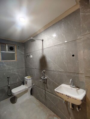 Bathroom in 1 BHK Builder Floor at Saket – for Rent