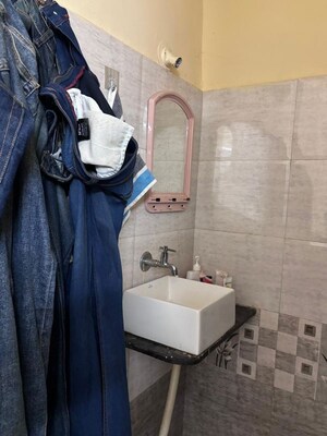 Bathroom in 1 RK Independent House at Wadgaon Sheri – for Rent