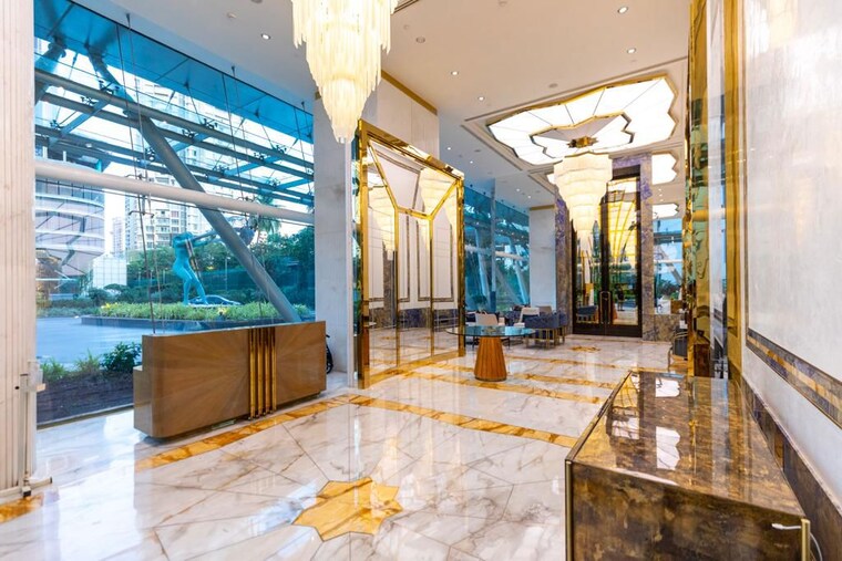 Living Room, indiabulls-blu 4 Bedroom 11000 Sq.Ft. Apartment In Worli Mumbai 10542361