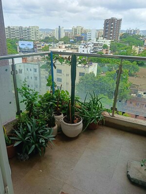 Balcony in 2 BHK Apartment at Mahesh El Regalo, Undri – for Rent