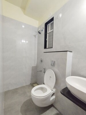Bathroom in 3 BHK Apartment at Krishna Aviro, Mohammadwadi – for Rent