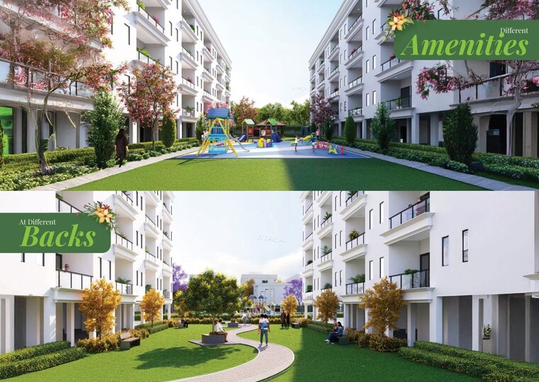 Exterior View, ekaakshara-garden-residency 3.5 Bedroom 1610 Sq.Ft. Builder Floor In Sohna Sector 5 Gurgaon 10542399