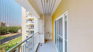 Balcony in 3 BHK Apartment at Saideep Hulas, Old Madras Road – for Sale