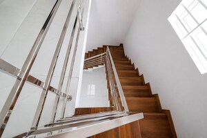 Staircase in 3 BHK Villa at Kanjikode – for Sale
