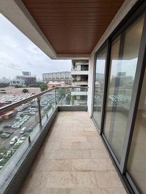 Balcony in 4 BHK Apartment at Sunteck Signia Isles, Bandra Kurla Complex – for Rent