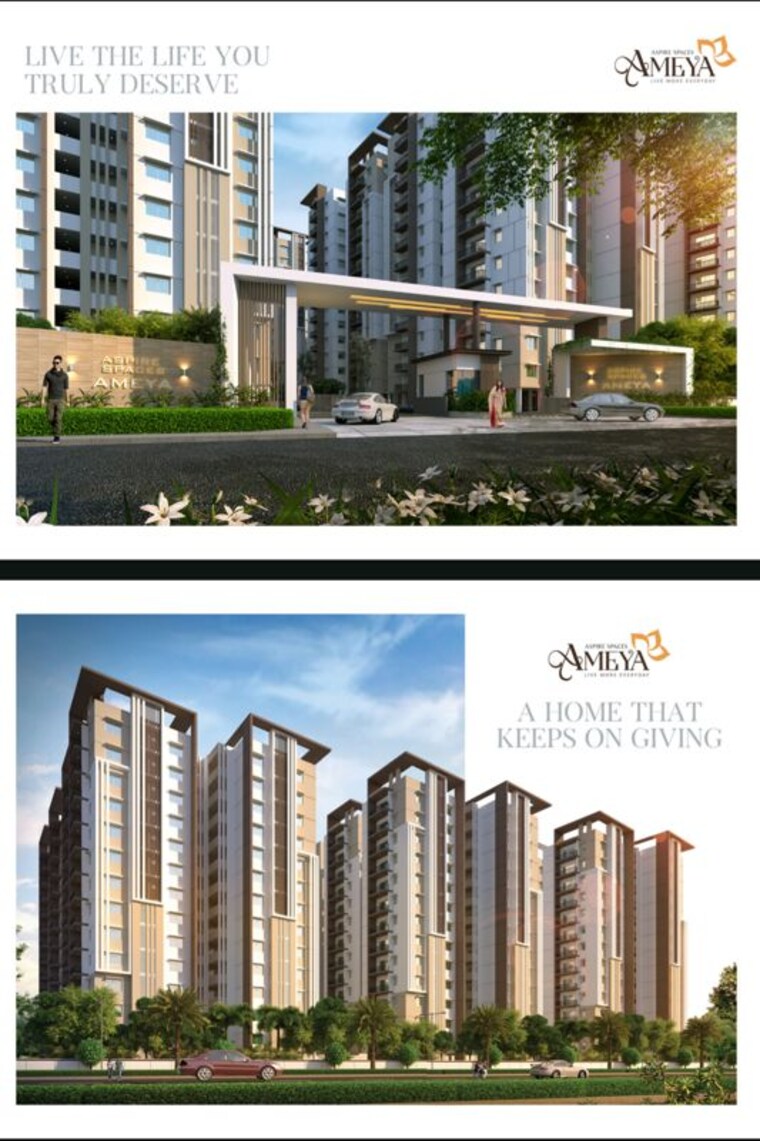 Exterior View, aspire-spaces-ameya 2 Bedroom 1330 Sq.Ft. Apartment In Miyapur Hyderabad 10484282
