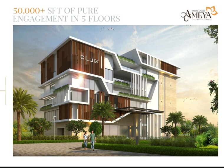 Exterior View, aspire-spaces-ameya 2 Bedroom 1330 Sq.Ft. Apartment In Miyapur Hyderabad 10484282