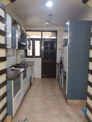 Kitchen in 4 BHK Apartment at The Rama Apartment, Sector 43 – for Rent