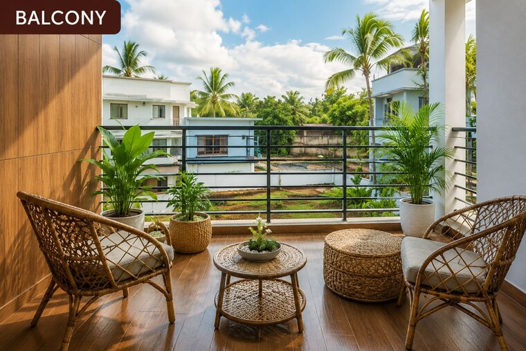 Balcony, kalpathy 3 Bedroom 1800 Sq.Ft. Villa In Kalpathy Palakkad 10542554