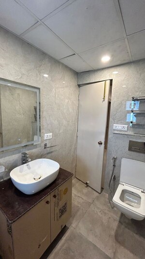 Bathroom in 3 BHK Apartment at Sector 19b Dwarka – for Rent