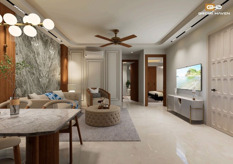 Living Room, bptp-astaire-gardens 3 Bedroom 1530 Sq.Ft. Builder Floor In Sector 70a Gurgaon 10542567