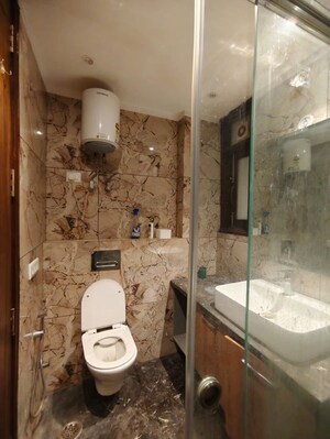 Bathroom in 4 BHK Apartment at Saket – for Rent
