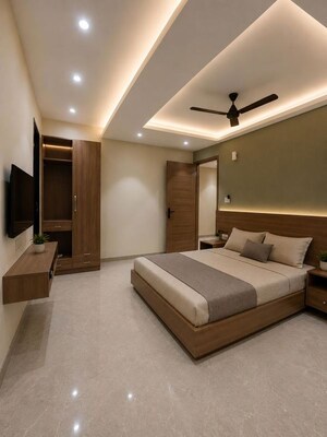 Living Room in Studio Builder Floor at Sector 39 – for Rent