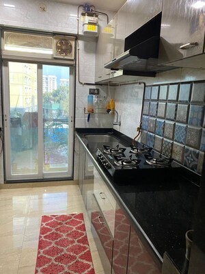 Kitchen in 2 BHK Apartment at Satyam Mayfair, Ulwe – for Rent
