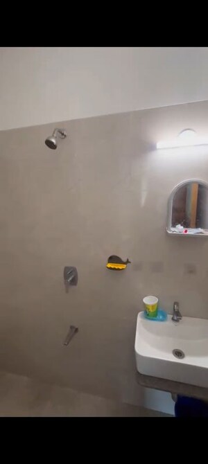 Washroom in 2 BHK Apartment at Ruparel Sky Green, Kandivali West – for Rent