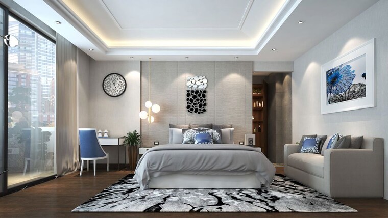 Bedroom, raj-surya-greens 3 Bedroom 1750 Sq.Ft. Apartment In Raebareli Road Lucknow 10541658