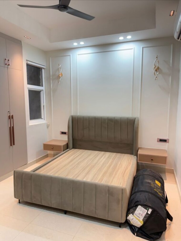 Bedroom, pushpanjali-town 3 Bedroom 1300 Sq.Ft. Apartment In Shastripuram Agra 10542822