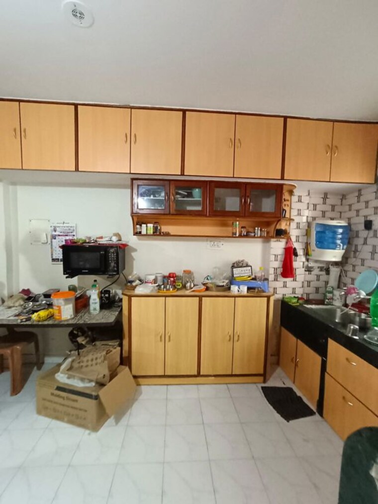 Kitchen, kute-vrundavan-society 2 Bedroom 1000 Sq.Ft. Apartment In Akurdi Pune 10542840