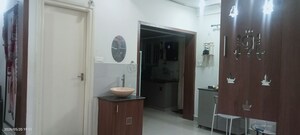 Bathroom in 3 BHK Apartment at BM Magnolia Park, Whitefield – for Rent