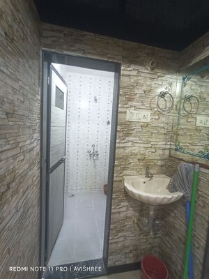 Bathroom in 1 BHK Apartment at Neelkanth Plaza Apartment, Seawoods – for Sale