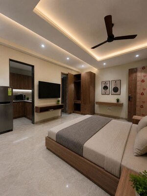 Bedroom in Studio Builder Floor at Sector 40 – for Rent