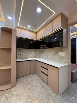 Kitchen in 3 BHK Builder Floor at Uttam Nagar – for Sale