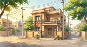  Independent House – Exterior View View at Okha - for Sale