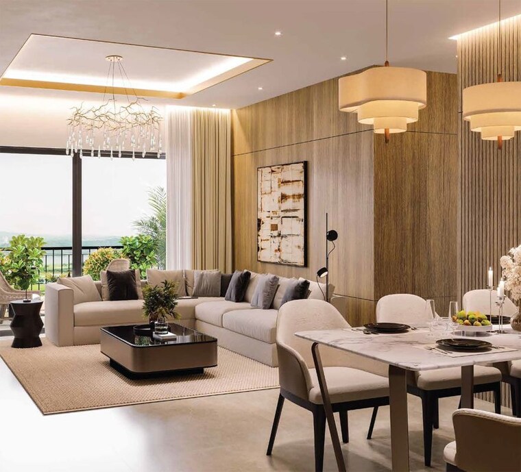 Living Room, sobha-aurum 3 Bedroom 1571 Sq.Ft. Apartment In Sector 36 Greater Noida Greater Noida 10442558