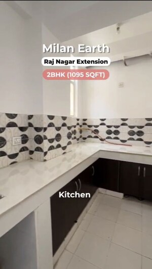 Kitchen in 2 BHK Apartment at Milan Earth, Raj Nagar Extension – for Sale
