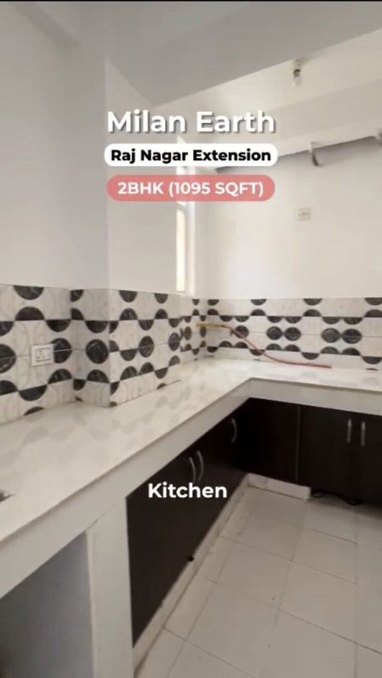 Kitchen, milan-earth 2 Bedroom 1095 Sq.Ft. Apartment In Raj Nagar Extension Ghaziabad 10543291