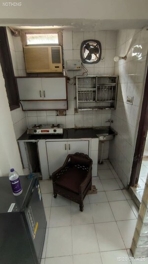 Kitchen in 1 RK Builder Floor at Malviya Nagar – for Rent