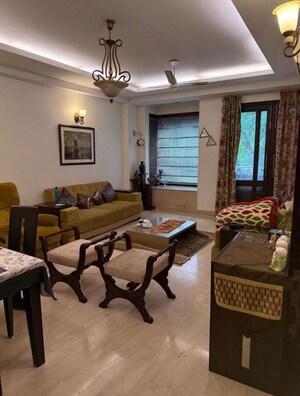 Living Room in 5 BHK Builder Floor at Saket – for Sale