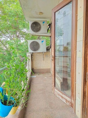 Balcony in 3 BHK Builder Floor at East Of Kailash – for Rent