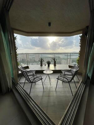 Balcony in 4 BHK Apartment at Raj Grandeur, Powai – for Sale