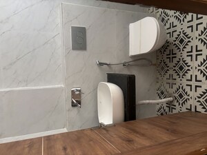 Bathroom in 4 BHK Apartment at Skyline Elevate, Ramgarh Bhudda – for Rent